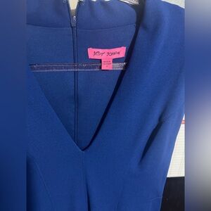 Betsey Johnson Cobalt Blue V-Neck Dress